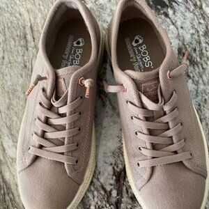 Sketchers-"Bobs Memory Foam" Slip On Sneakers - Taupe Sz 8M